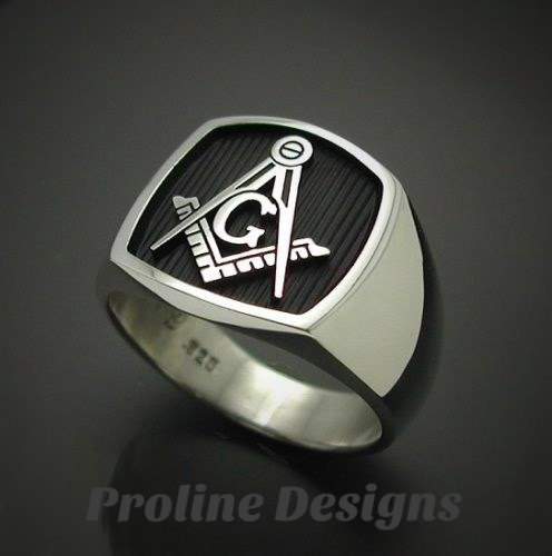 Masonic Lodge Ring Sterling Silver .925 Masonry Master Freemason Jewelry  Handmade Silverzone77 : Amazon.co.uk: Handmade Products