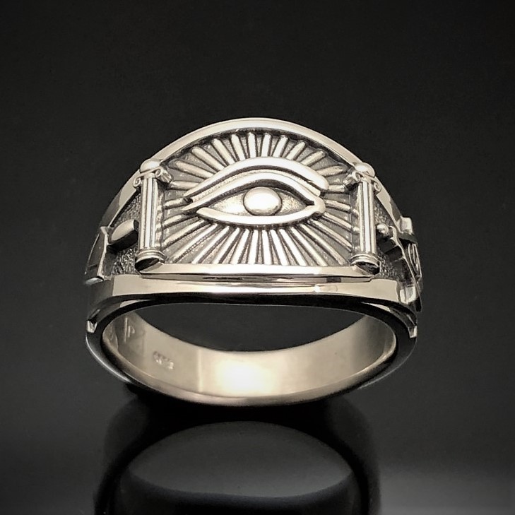 All seeing eye masonic ring deals